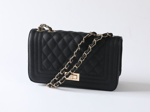 PU LEATHER QUILTED FASHION BAG - Christi's Boutique