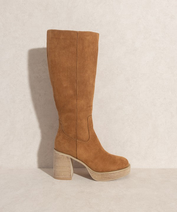 Oasis Society Juniper - Platform Knee-High Boots - Christi's Boutique