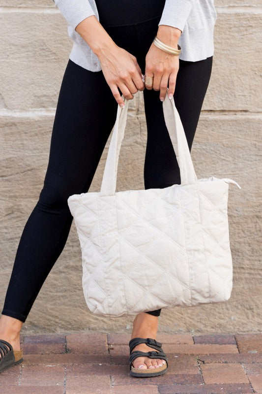 Quilted Tote - Christi's Boutique