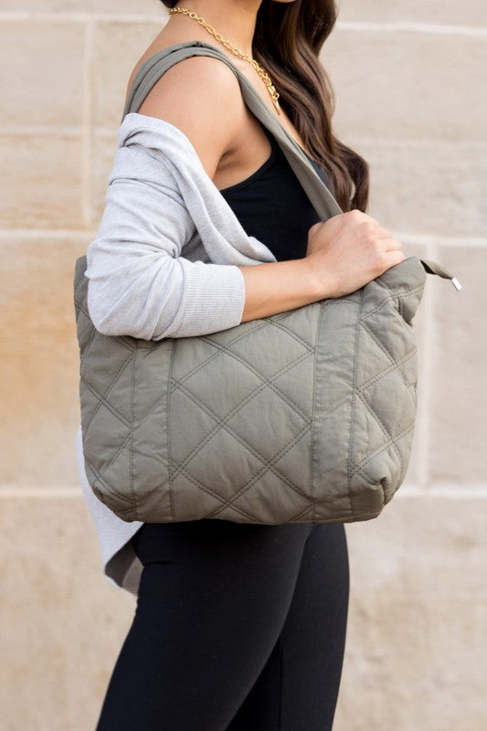 Quilted Tote - Christi's Boutique