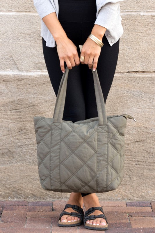Quilted Tote - Christi's Boutique