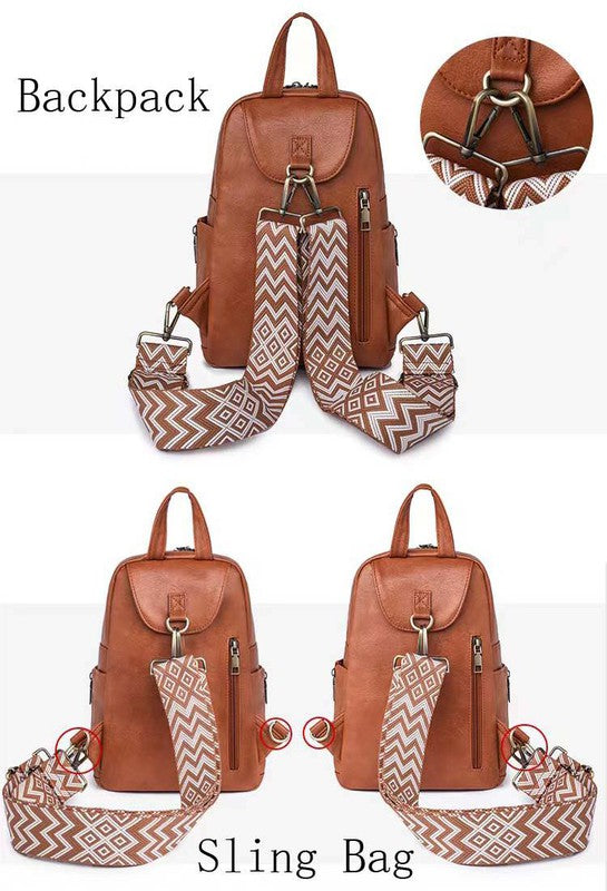 Alba Convertible Backpack Sling - Christi's Boutique