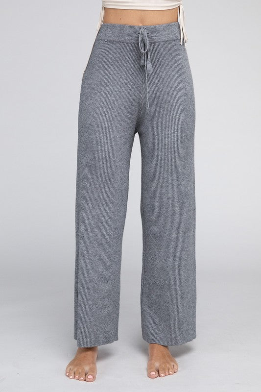 Solid Knit Pants - Christi's Boutique