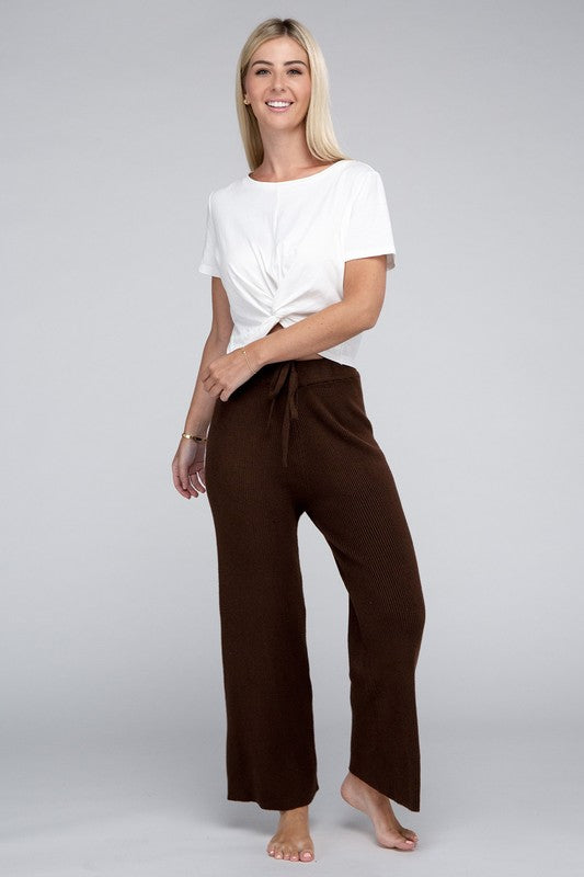 Solid Knit Pants - Christi's Boutique