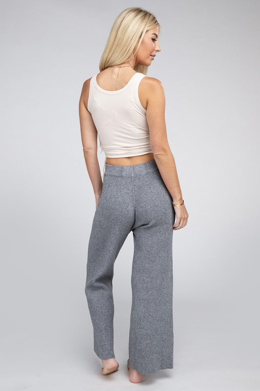 Solid Knit Pants - Christi's Boutique