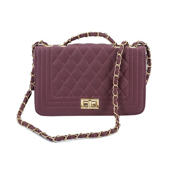 PU LEATHER QUILTED FASHION BAG - Christi's Boutique