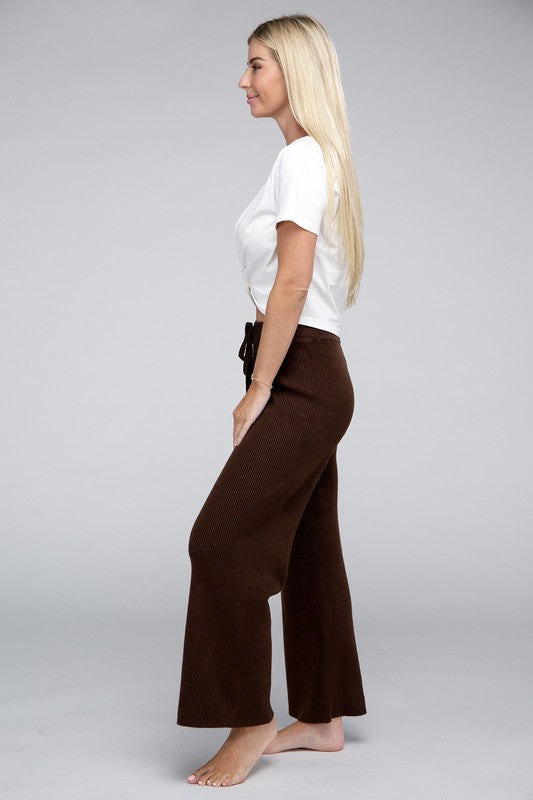 Solid Knit Pants - Christi's Boutique