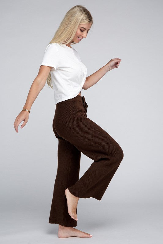 Solid Knit Pants - Christi's Boutique