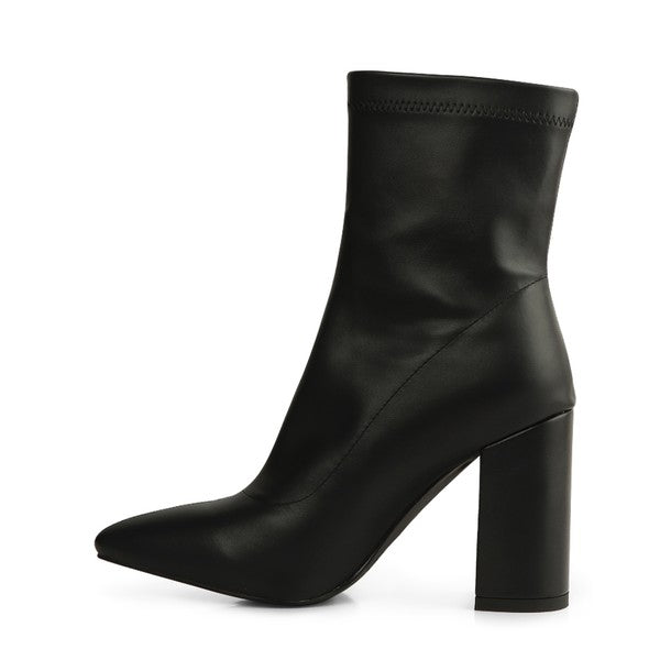 VALERIA POINTED TOE HIGH ANKLE BOOTS - Christi's Boutique