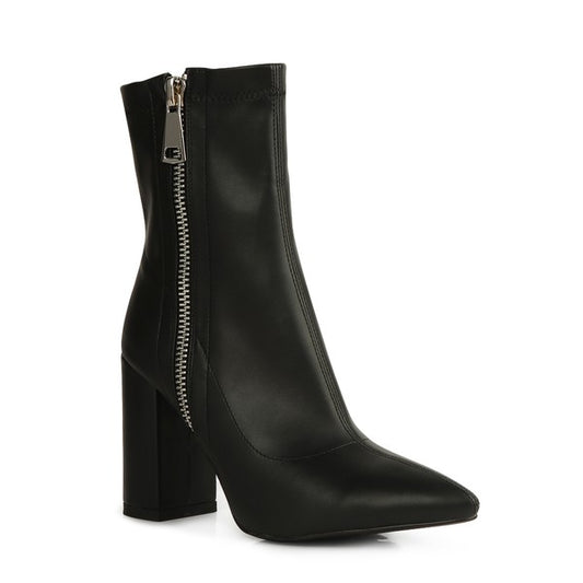 VALERIA POINTED TOE HIGH ANKLE BOOTS - Christi's Boutique
