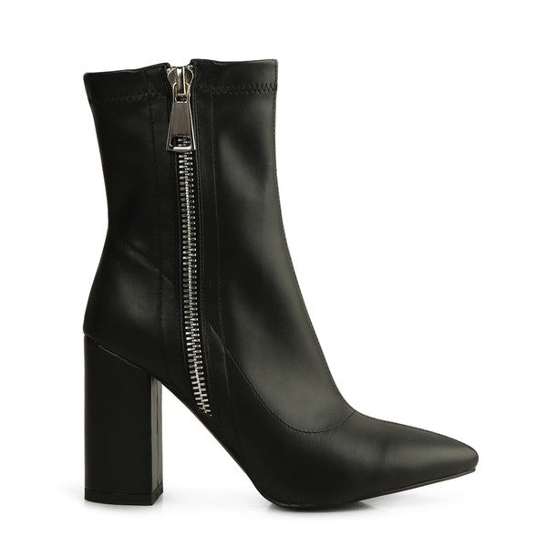 VALERIA POINTED TOE HIGH ANKLE BOOTS - Christi's Boutique