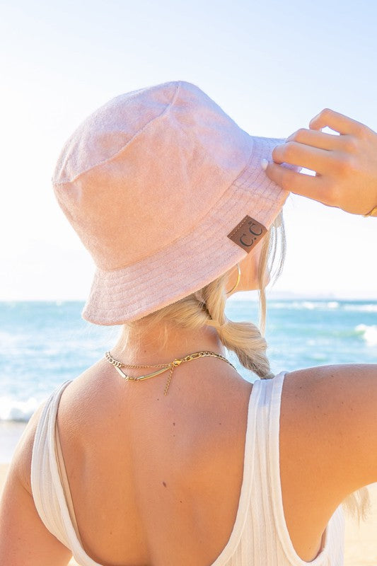 CC Terry Cloth Bucket Hat - Christi's Boutique