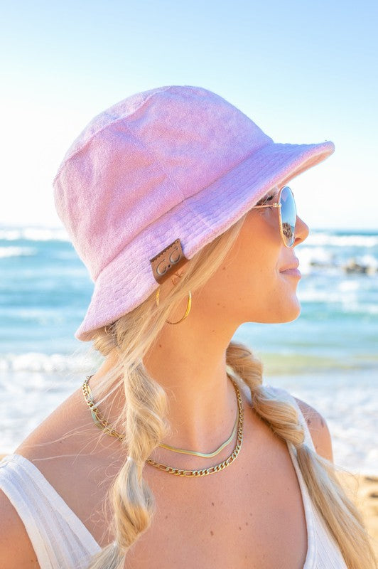 CC Terry Cloth Bucket Hat - Christi's Boutique