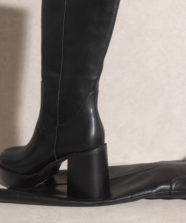 Oasis Society Juniper - Platform Knee-High Boots - Christi's Boutique