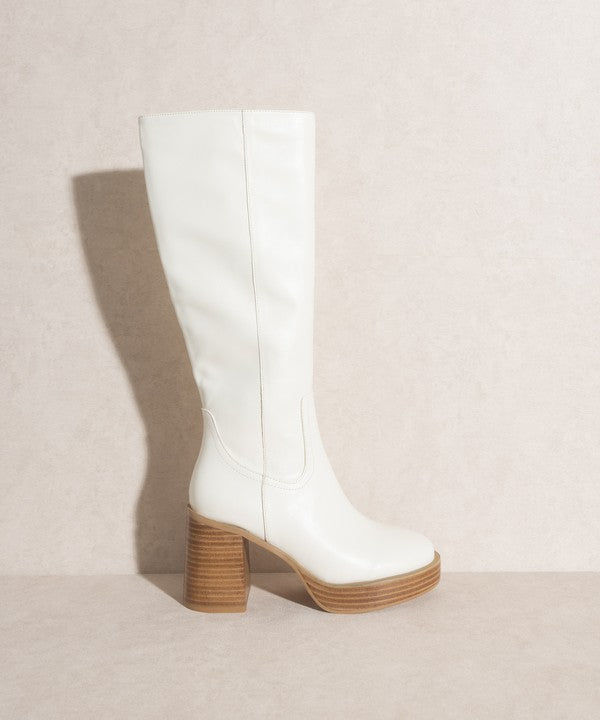 Oasis Society Juniper - Platform Knee-High Boots - Christi's Boutique