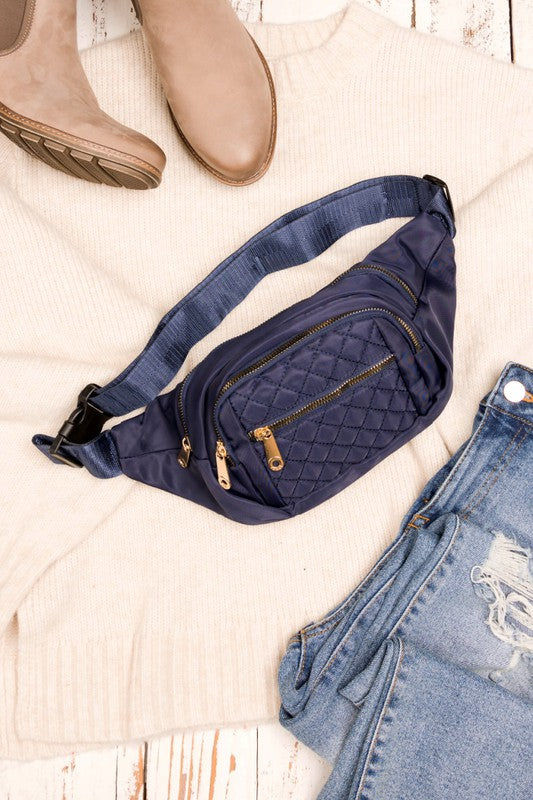 Quilted Belt Sling Bum Bag - Christi's Boutique