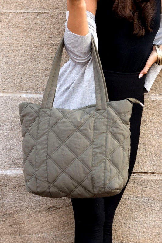 Quilted Tote - Christi's Boutique