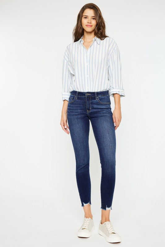 Mid RIse Ankle Skinny Jeans - Christi's Boutique