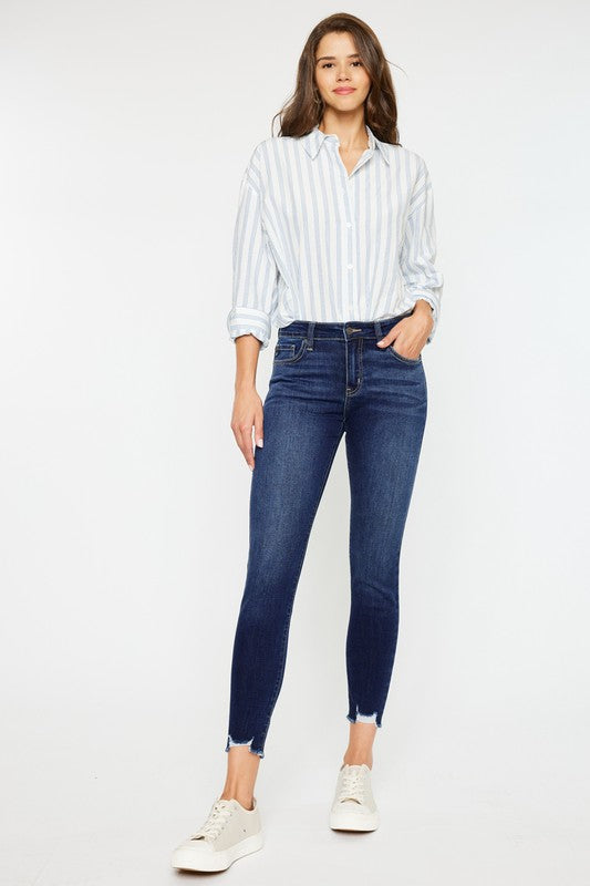 Mid RIse Ankle Skinny Jeans - Christi's Boutique