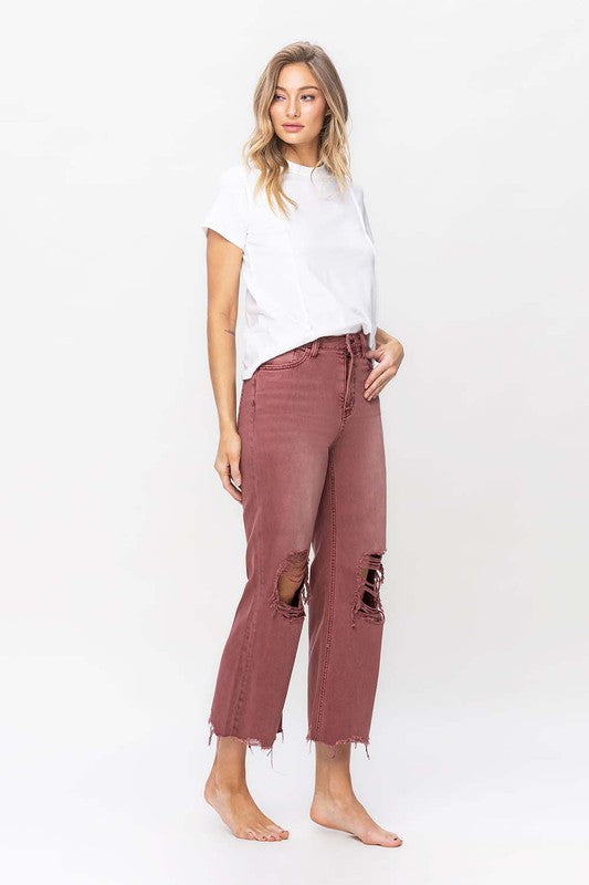 90's Vintage High Rise Crop Flare Jeans - Christi's Boutique