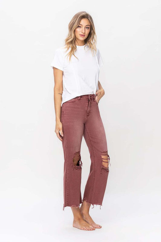 90's Vintage High Rise Crop Flare Jeans - Christi's Boutique