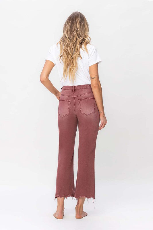 90's Vintage High Rise Crop Flare Jeans - Christi's Boutique