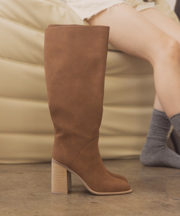 OASIS SOCIETY Shiloh - Knee High Block Heel Boots - Christi's Boutique