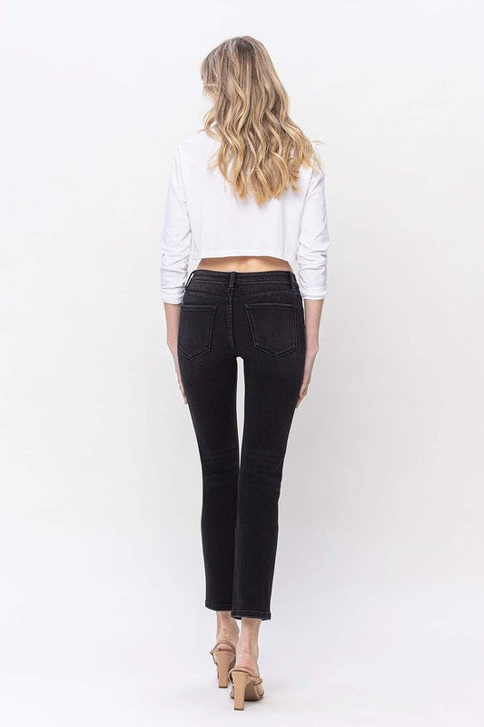 Mid Rise Ankle Slim Straight Jeans - Christi's Boutique