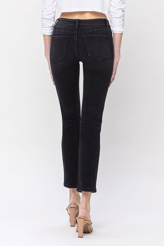 Mid Rise Ankle Slim Straight Jeans - Christi's Boutique