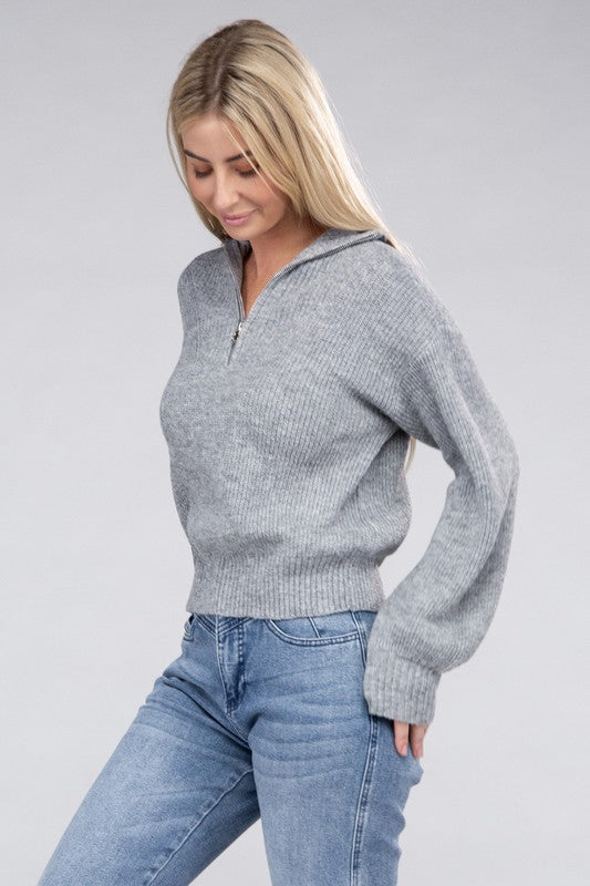 Easy-Wear Half-Zip Pullover - Christi's Boutique