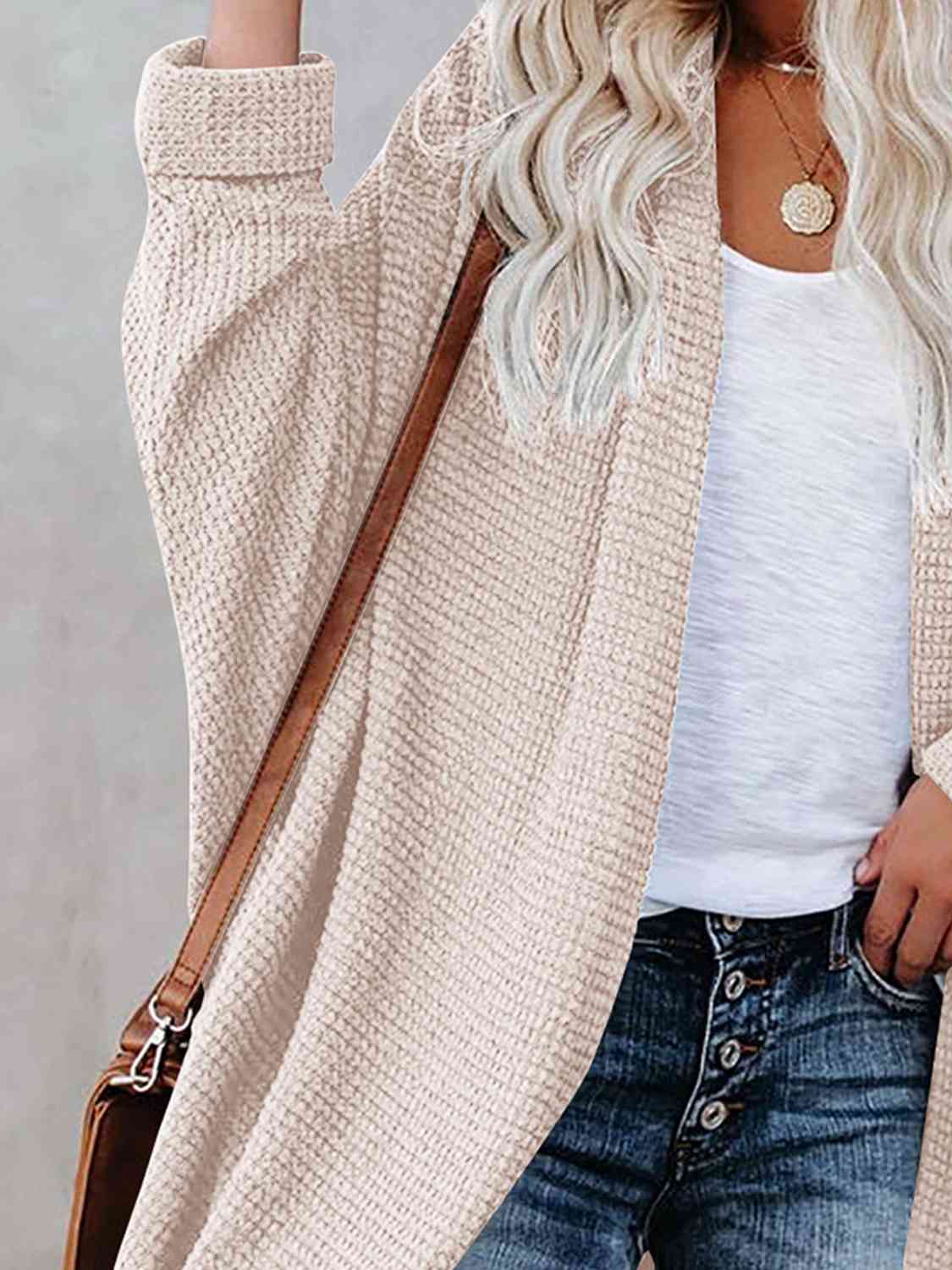 Open Front Long Sleeve Cardigan - Christi's Boutique