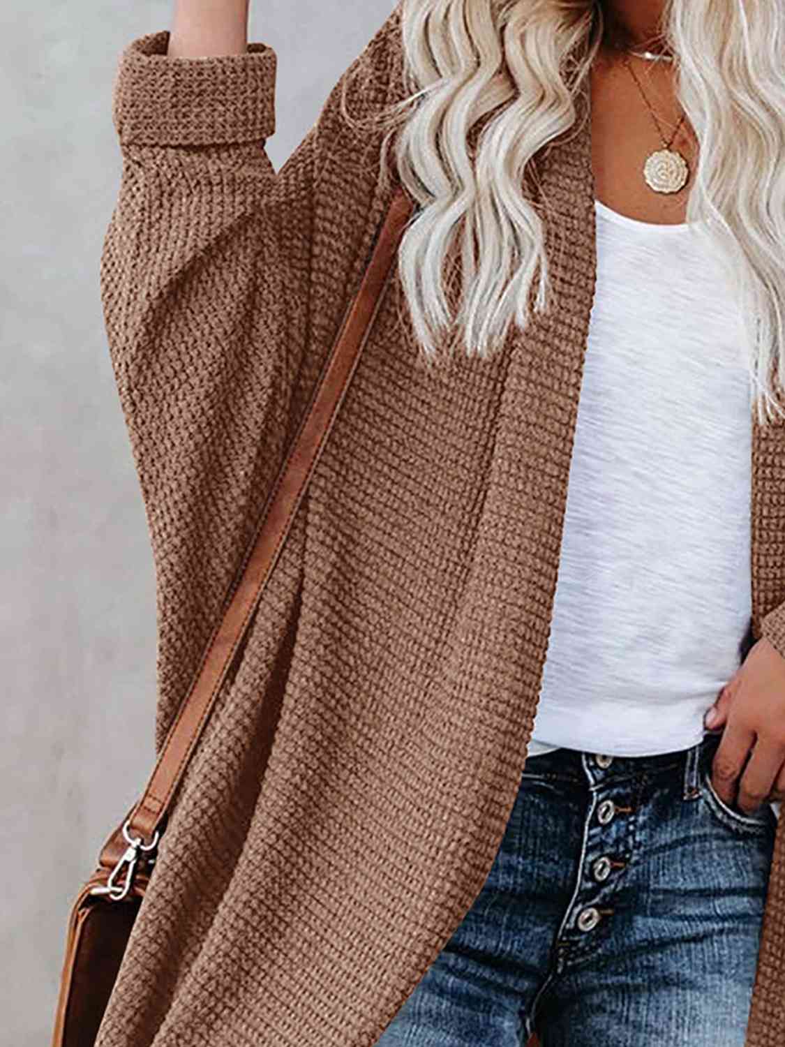 Open Front Long Sleeve Cardigan - Christi's Boutique